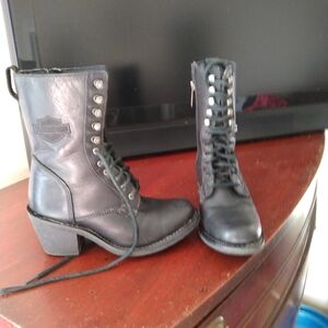 Harley-Davidson Black Moto Boots